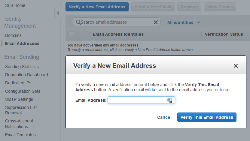 SES Email Verification